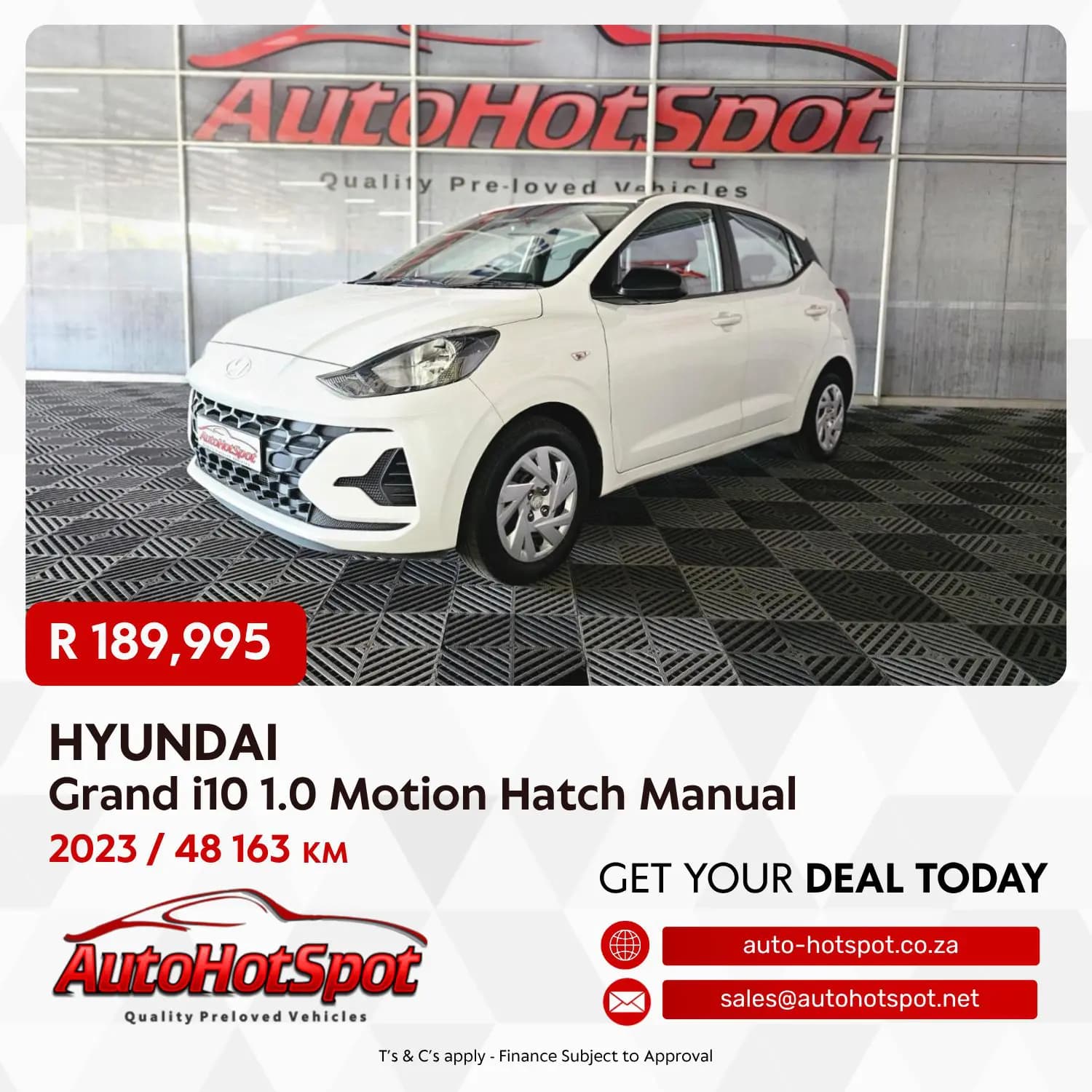 2023 Hyundai Grand i10 1.0 Motion Hatch Manual