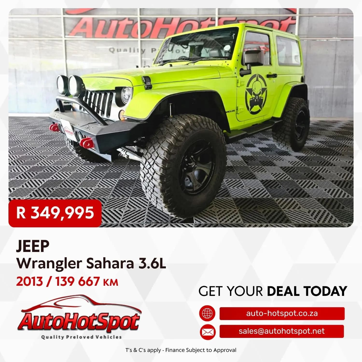 2013 Jeep Wrangler 3.6L Sahara