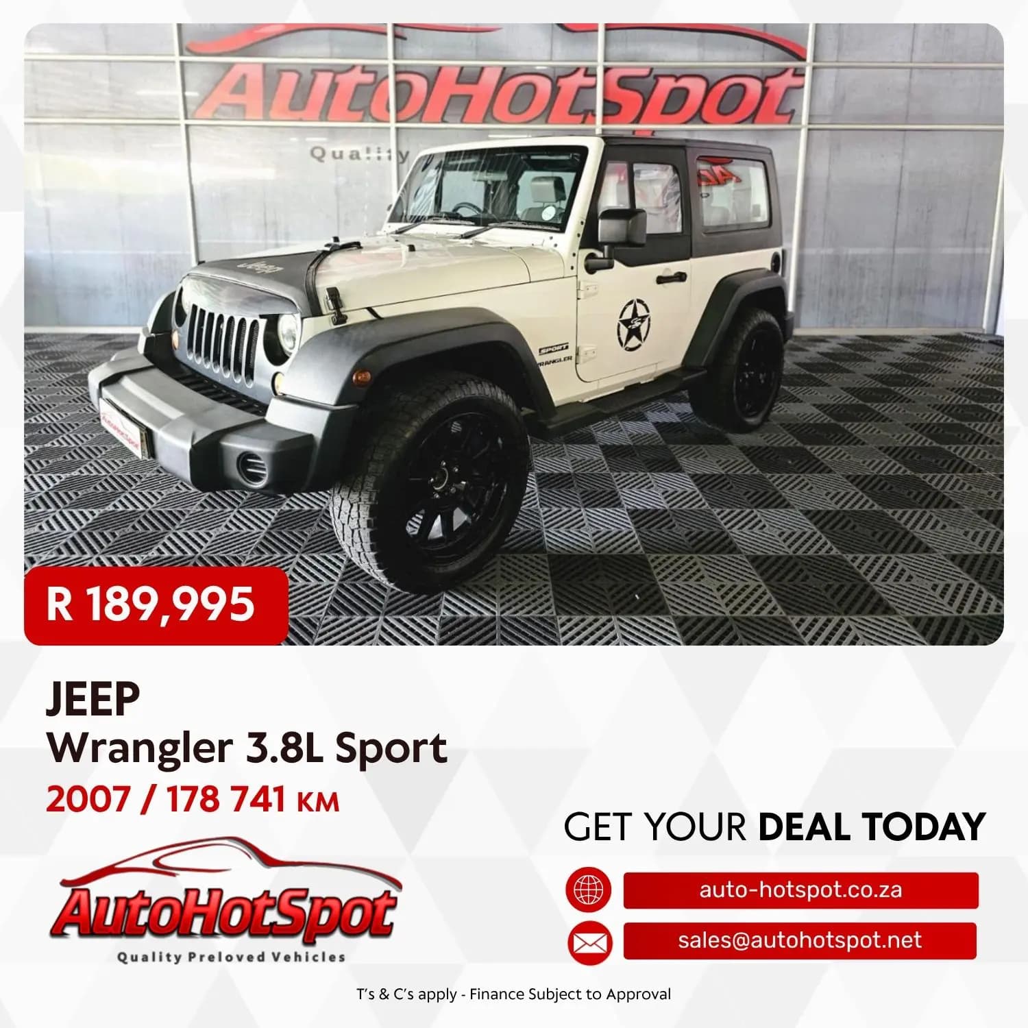 2007 Jeep Wrangler 3.8L Sport